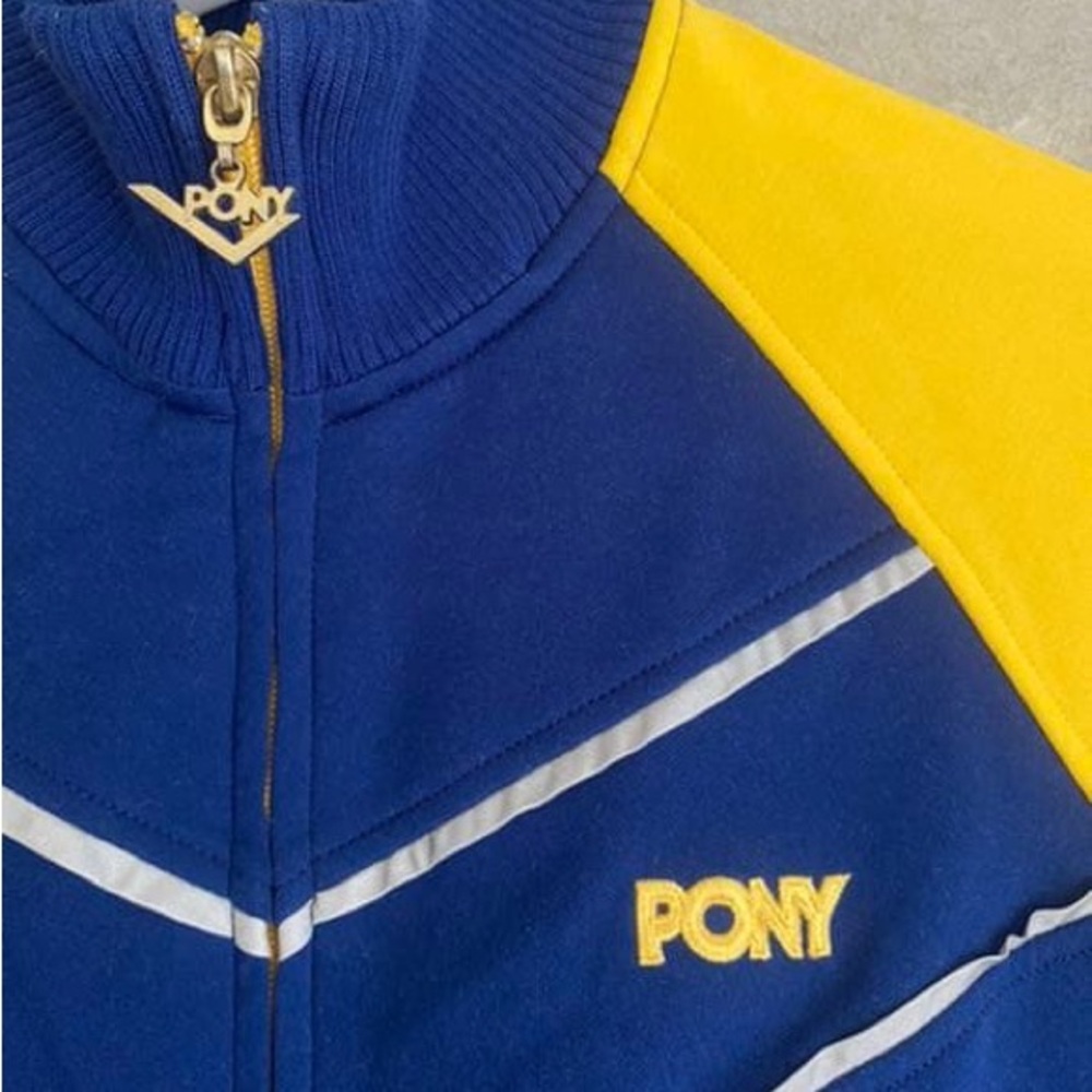 PONY Kids Jacket in Blue and Yellow